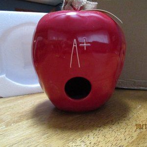 Rae Dunn A+ Apple Birdhouse Brand New